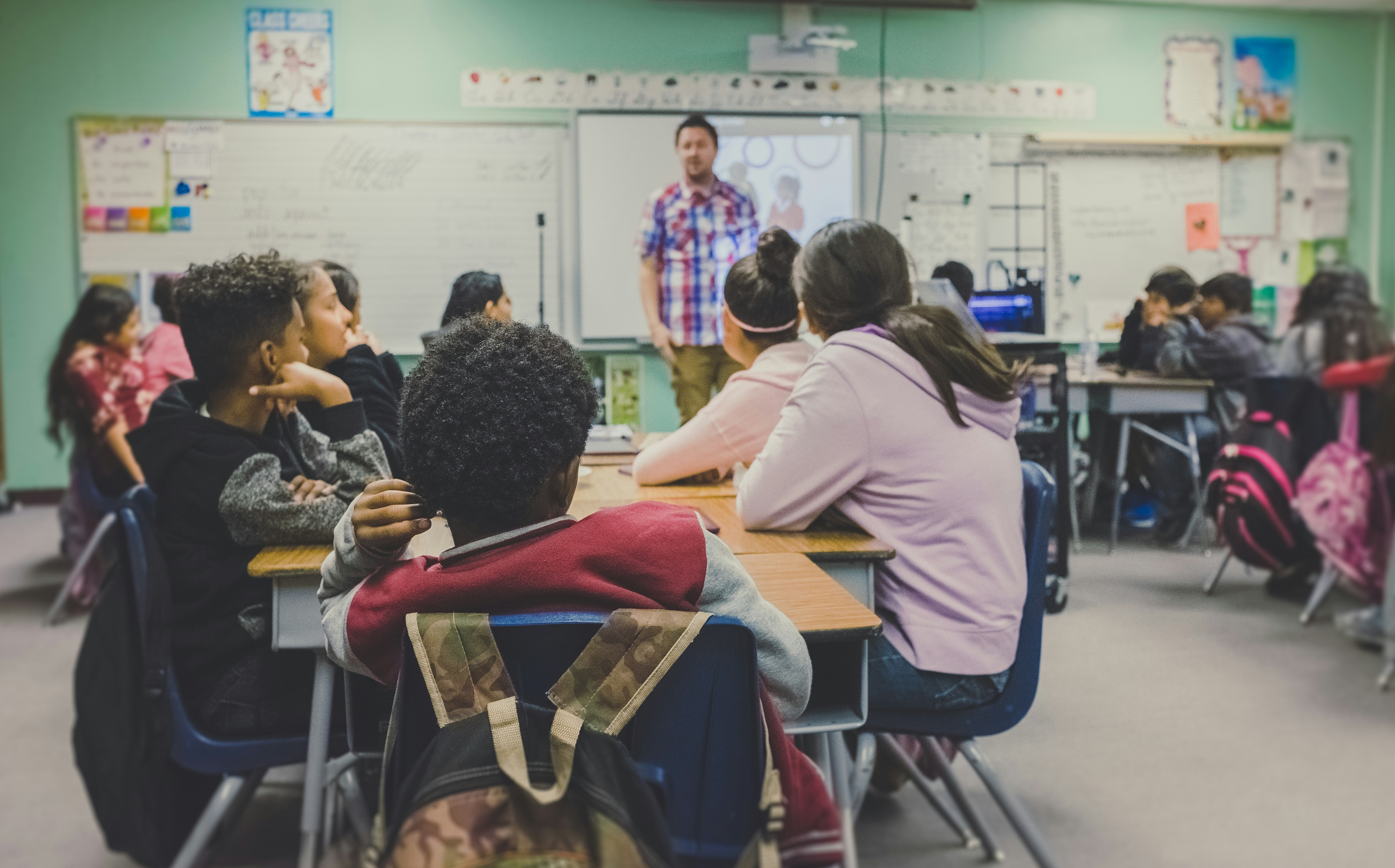 Recepção de uma escola de idiomas